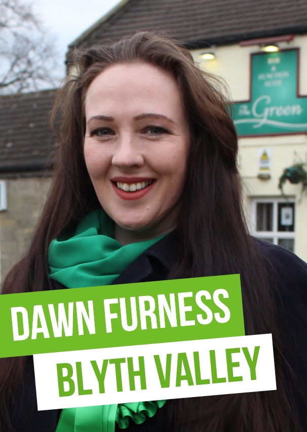 Dawn Furness, Green Party Parliamentary Candidate for Blyth Valley